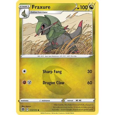 Fraxure 111/172 - SWSH09 Brilliant Stars Reverse Holofoil