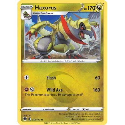 Haxorus 112/172 - SWSH09 Brilliant Stars Reverse Holofoil