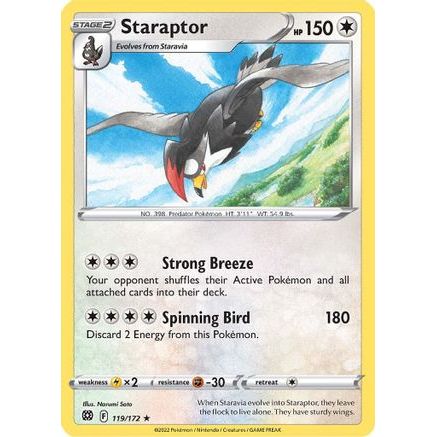 Staraptor 119/172 - SWSH09 Brilliant Stars