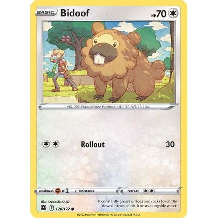 Bidoof 120/172 - SWSH09 Brilliant Stars Reverse Holofoil