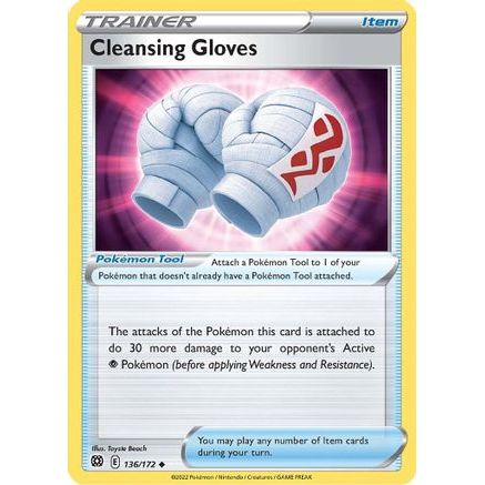 Cleansing Gloves 136/172 - SWSH09 Brilliant Stars Reverse Holofoil