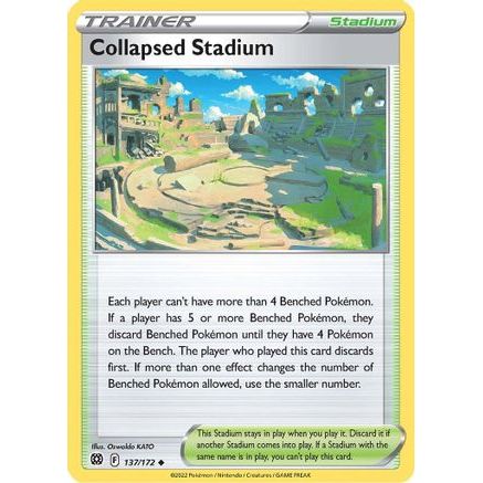 Collapsed Stadium 137/172 - SWSH09 Brilliant Stars Reverse Holofoil