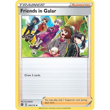 Friends in Galar 140/172 - SWSH09 Brilliant Stars Reverse Holofoil