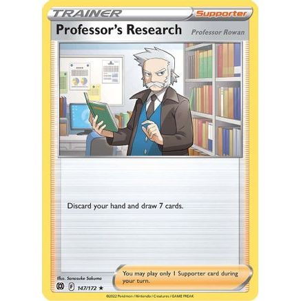 Professor's Research 147/172 - SWSH09 Brilliant Stars Holofoil