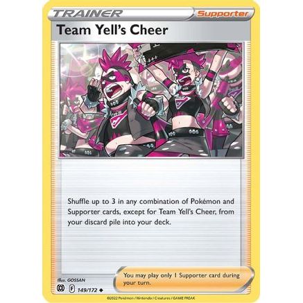 Team Yell's Cheer 149/172 - SWSH09 Brilliant Stars