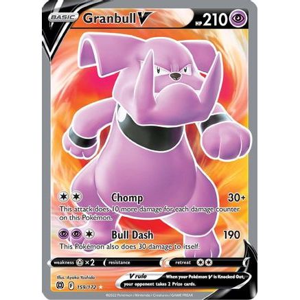 Granbull V (Full Art) 159/172 - SWSH09 Brilliant Stars Holofoil