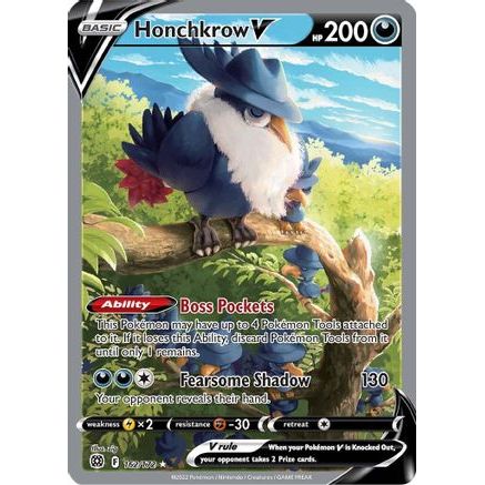 Honchkrow V (Alternate Full Art) 162/172 - SWSH09 Brilliant Stars Holofoil