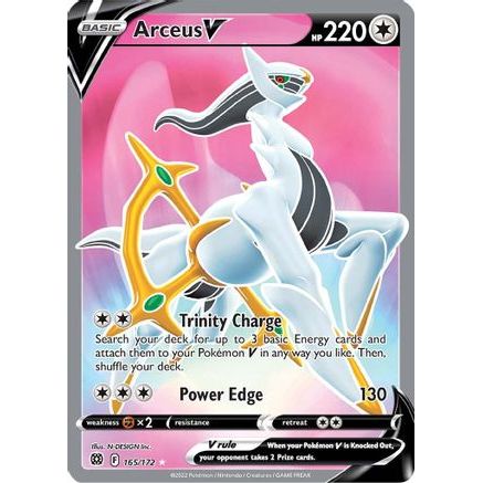 Arceus V (Full Art) 165/172 - SWSH09 Brilliant Stars Holofoil