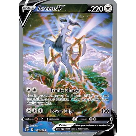 Arceus V (Alternate Full Art) 166/172 - SWSH09 Brilliant Stars Holofoil