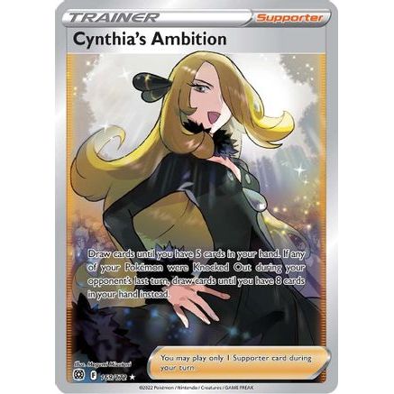 Cynthia's Ambition (Full Art) 169/172 - SWSH09 Brilliant Stars Holofoil