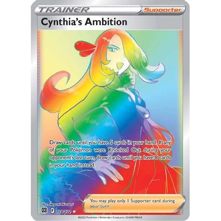 Cynthia's Ambition (Secret) 178/172 - SWSH09 Brilliant Stars Holofoil