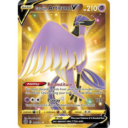 Galarian Articuno V (Secret) 181/172 - SWSH09 Brilliant Stars Holofoil