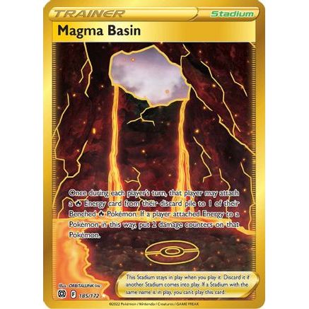 Magma Basin (Secret) 185/172 - SWSH09 Brilliant Stars Holofoil