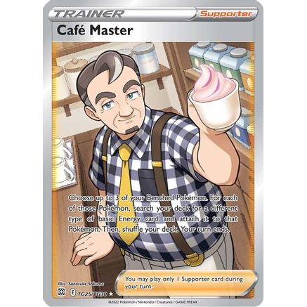 Cafe Master TG25/30 - SWSH09 Brilliant Stars Trainer Gallery Holofoil