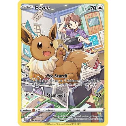Eevee TG11/30 - SWSH09 Brilliant Stars Trainer Gallery Holofoil