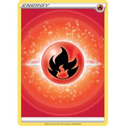 Fire Energy (2022 Unnumbered) - SWSH09 Brilliant Stars Reverse Holofoil
