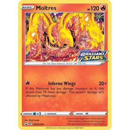 Moltres - SWSH185 SWSH185/307 - SWSH Sword & Shield Promo Cards Holofoil
