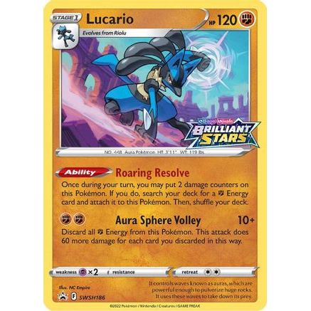 Lucario - SWSH186 SWSH186/307 - SWSH Sword & Shield Promo Cards Holofoil