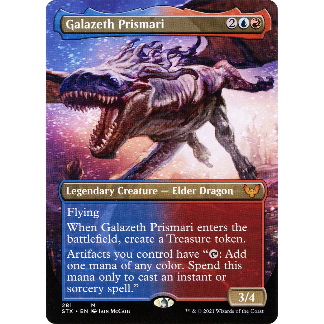 Galazeth Prismari (Borderless) (STX-281) - Strixhaven: School of Mages (Borderless) Foil