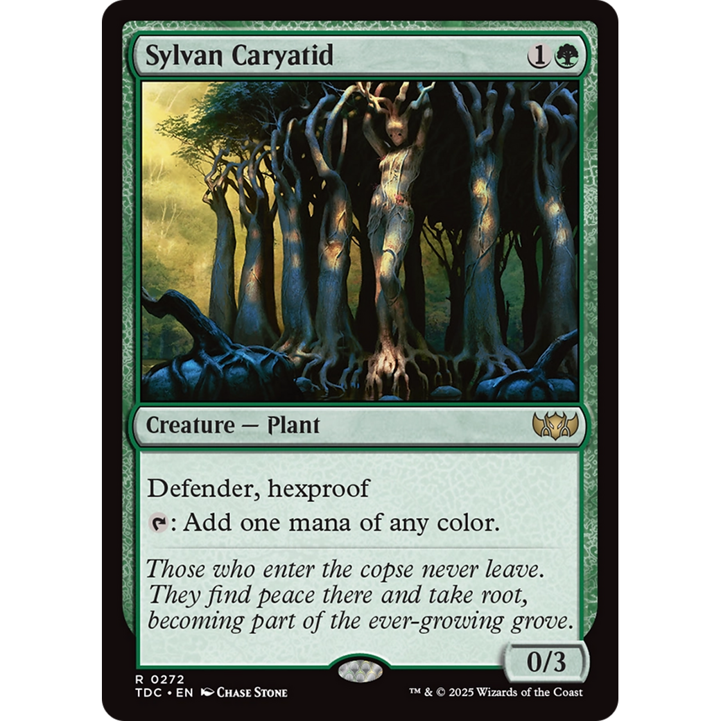 Sylvan Caryatid (TDC-272) - Commander: Tarkir: Dragonstorm