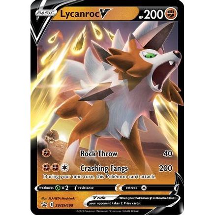 Lycanroc V - SWSH199 SWSH199/307 - SWSH Sword & Shield Promo Cards Holofoil