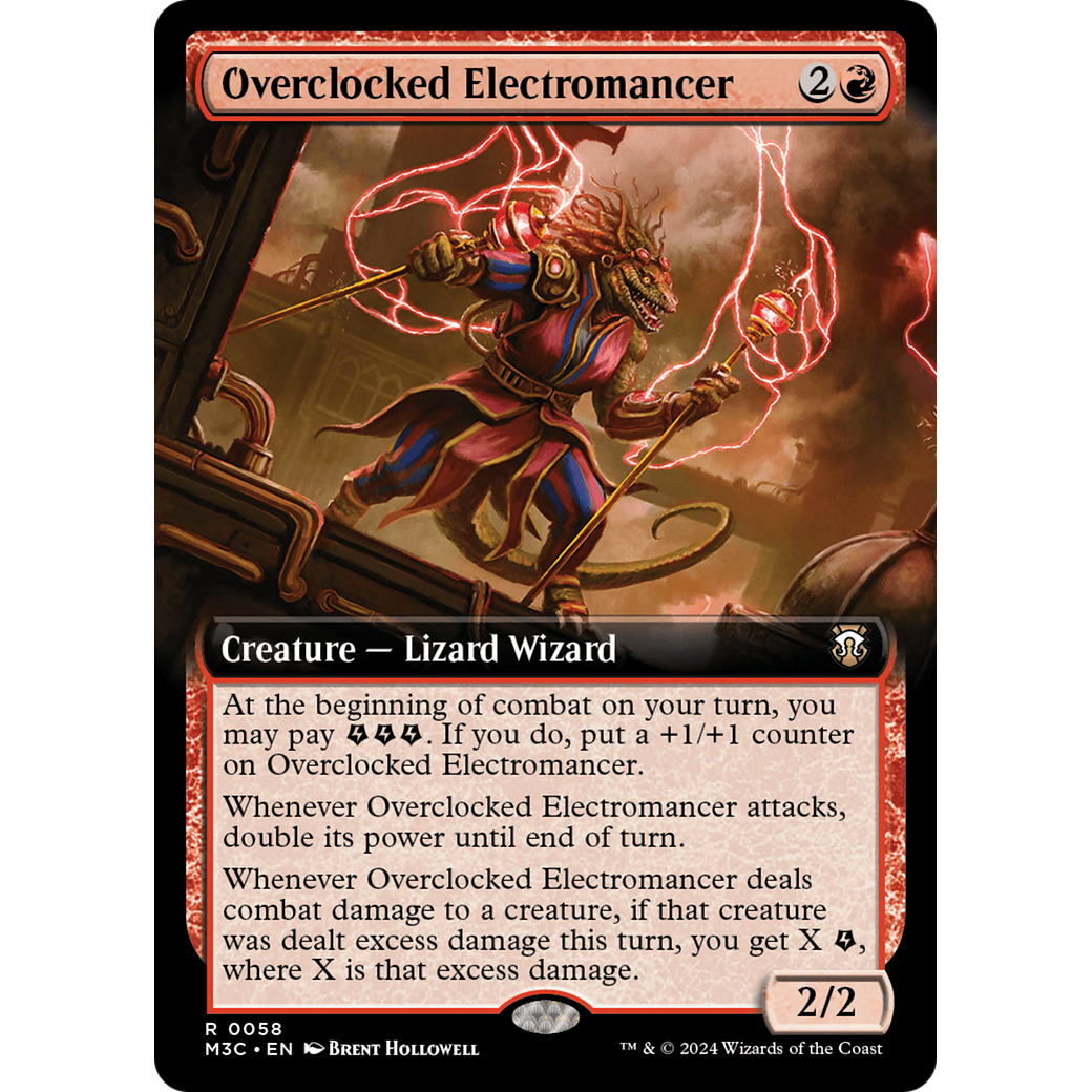 Overclocked Electromancer (M3C-058) - Modern Horizons 3 Commander: (Extended Art)