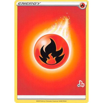 Fire Energy (#10 Cinderace Stamped) - Battle Academy 2022