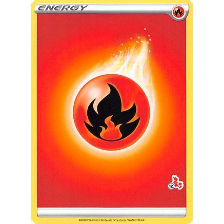 Fire Energy (#12 Cinderace Stamped) - Battle Academy 2022