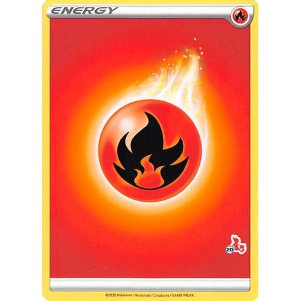 Fire Energy (#20 Cinderace Stamped) - Battle Academy 2022