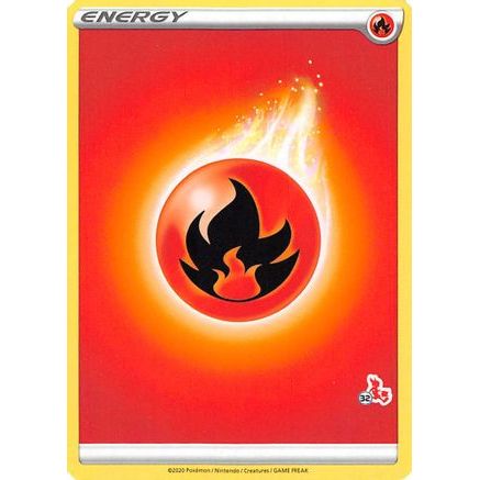 Fire Energy (#32 Cinderace Stamped) - Battle Academy 2022