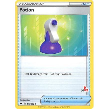 Potion - 177/202 (#42 Cinderace Stamped) - Battle Academy 2022