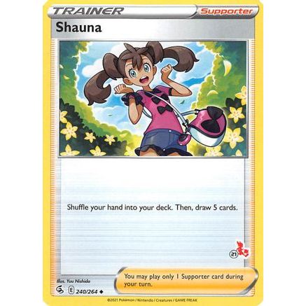 Shauna - 240/264 (#21 Cinderace Stamped) - Battle Academy 2022