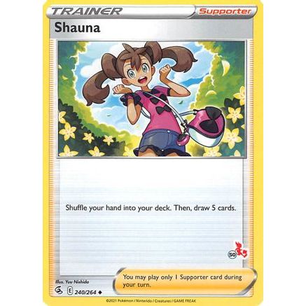 Shauna - 240/264 (#50 Cinderace Stamped) - Battle Academy 2022