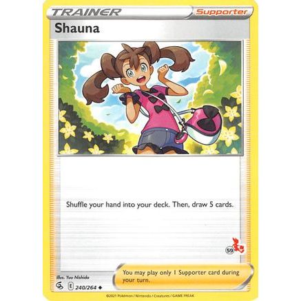 Shauna - 240/264 (#59 Cinderace Stamped) - Battle Academy 2022