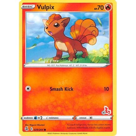 Vulpix - 029/264 (#31 Cinderace Stamped) - Battle Academy 2022
