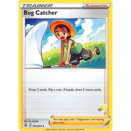 Bug Catcher - 226/264 (#26 Pikachu Stamped) - Battle Academy 2022
