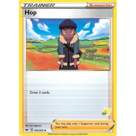 Hop - 165/202 (#54 Pikachu Stamped) - Battle Academy 2022