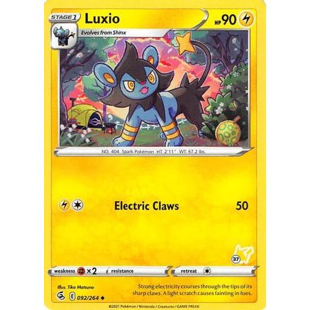 Luxio - 092/264 (#37 Pikachu Stamped) - Battle Academy 2022
