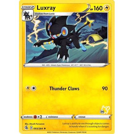 Luxray - 093/264 (#28 Pikachu Stamped) - Battle Academy 2022