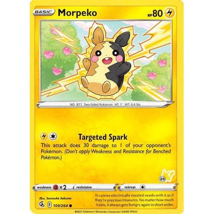 Morpeko - 109/264 (#23 Pikachu Stamped) 109 - Battle Academy 2022