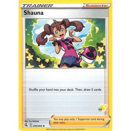 Shauna - 240/264 (#50 Pikachu Stamped) - Battle Academy 2022