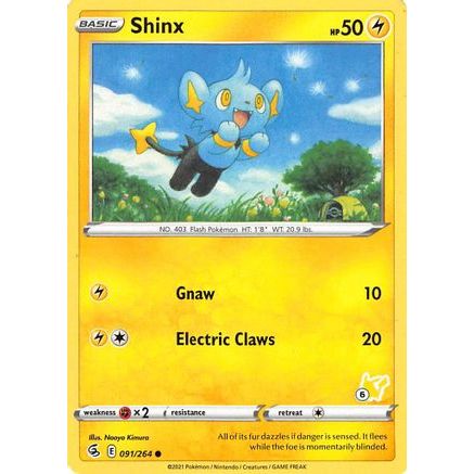 Shinx - 091/264 (#6 Pikachu Stamped) - Battle Academy 2022