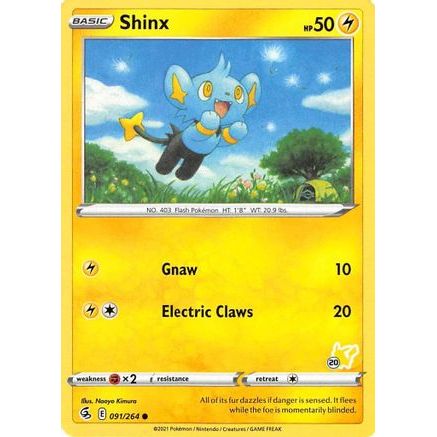 Shinx - 091/264 (#20 Pikachu Stamped) - Battle Academy 2022