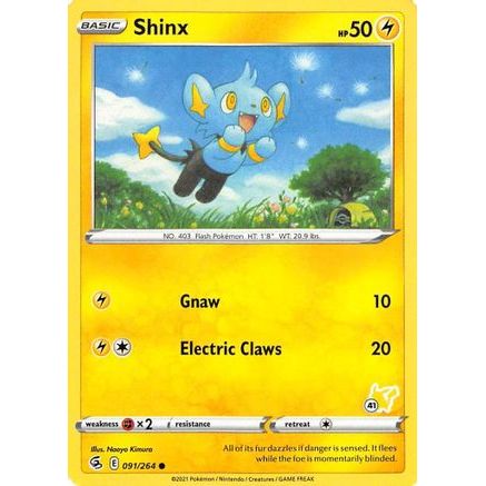 Shinx - 091/264 (#41 Pikachu Stamped) - Battle Academy 2022