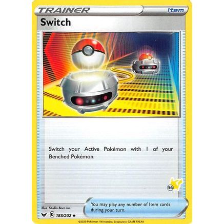 Switch - 183/202 (#36 Pikachu Stamped) - Battle Academy 2022