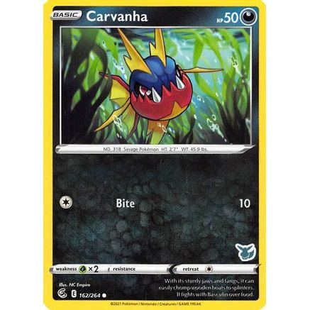Carvanha - 162/264 (Eevee Stamped) 162 - Battle Academy 2022