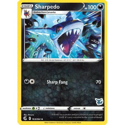 Sharpedo - 163/264 (Eevee Stamped) 163 - Battle Academy 2022