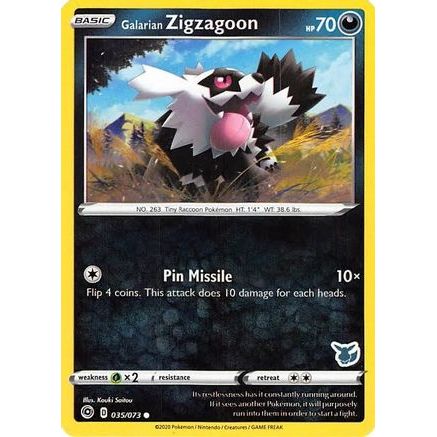Galarian Zigzagoon - 035/073 (Eevee Stamped) 35 - Battle Academy 2022