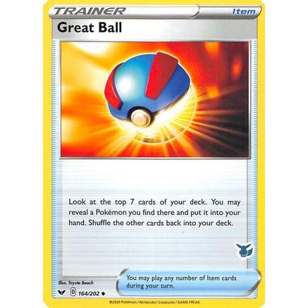 Great Ball - 164/202 (Eevee Stamped) - Battle Academy 2022