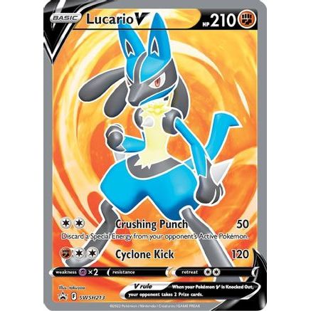 Lucario V - SWSH213 SWSH213/307 - SWSH Sword & Shield Promo Cards Holofoil